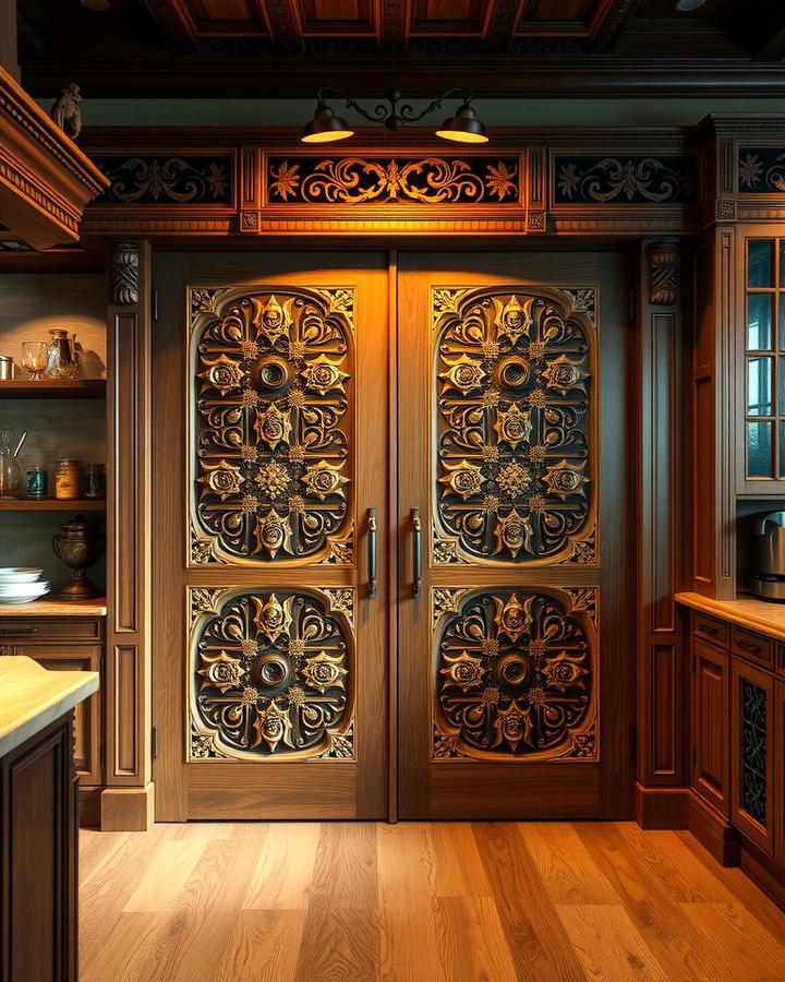 Carved Wooden Doors for Artistic Flair