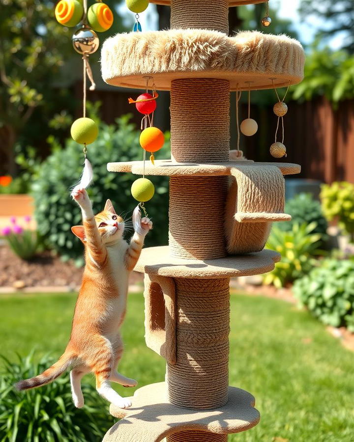 Cat Tree with Interactive Toys