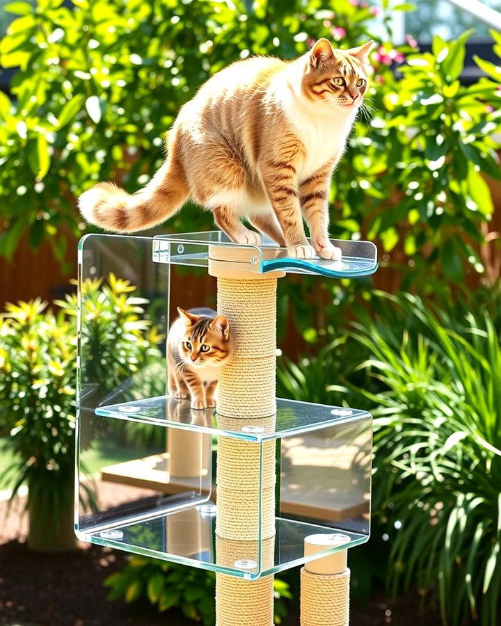 Cat Tree with Transparent Platforms