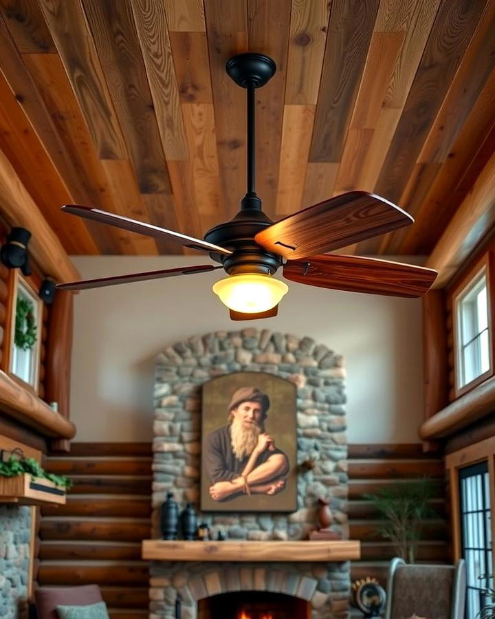 Ceiling Fans with Rustic Design