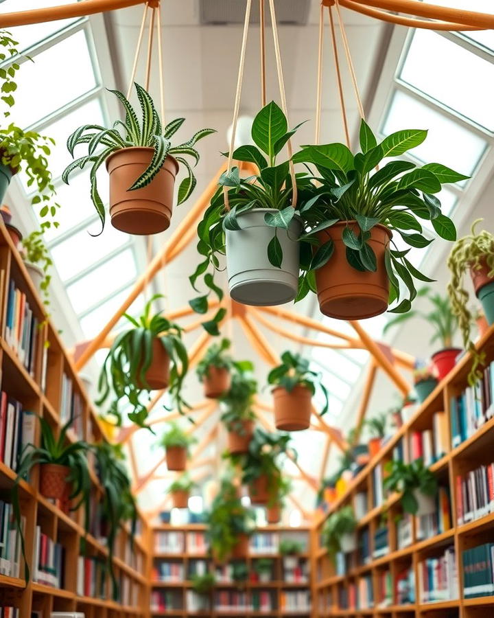 Ceiling Plant Shelves