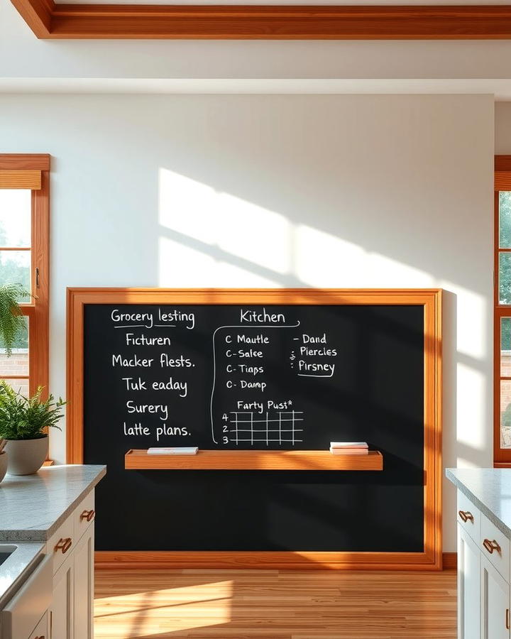 Chalkboard Accent Wall for Functionality