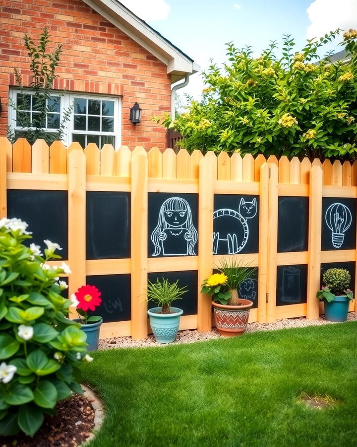 Chalkboard Fence