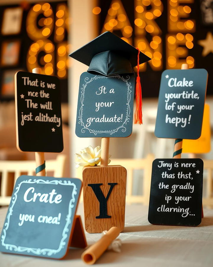 Chalkboard Themed Centerpieces