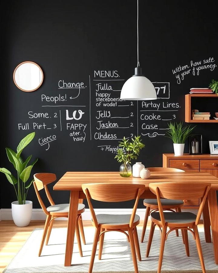 Chalkboard Wall for Creative Expression
