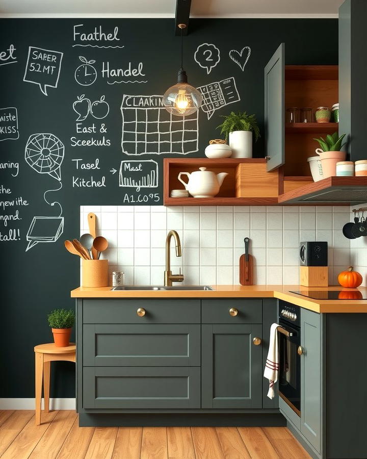 Chalkboard Wall for Functional Creativity