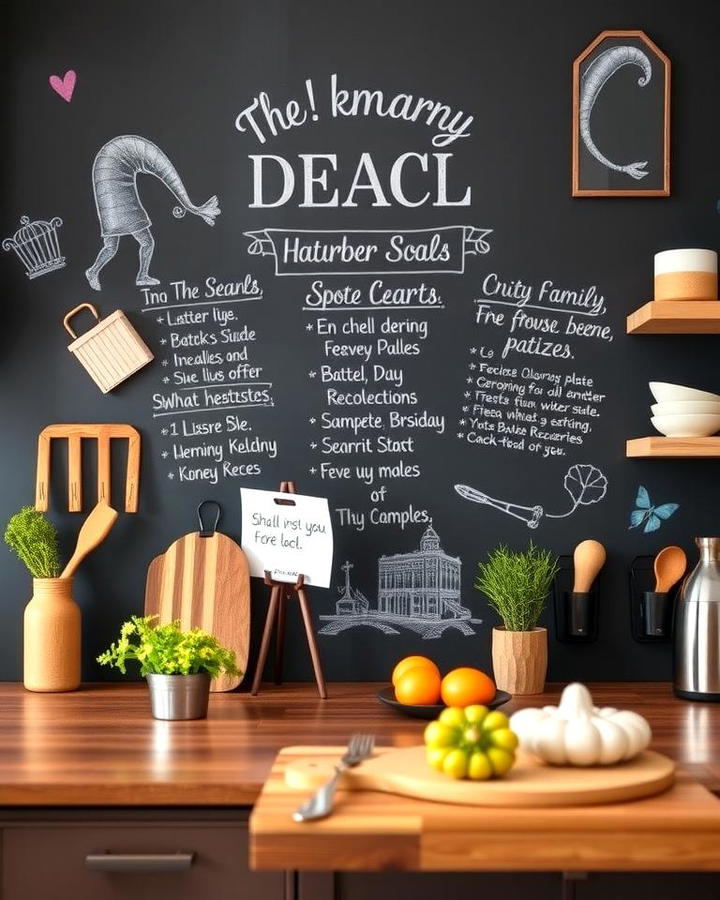 Chalkboard Wall for Notes