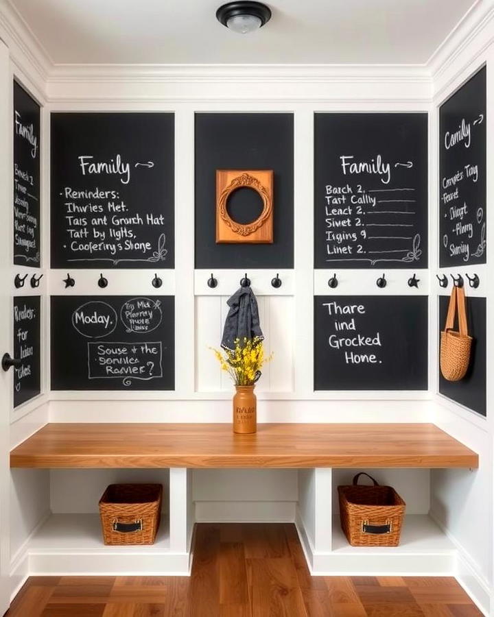 Chalkboard Walls for Family Notes