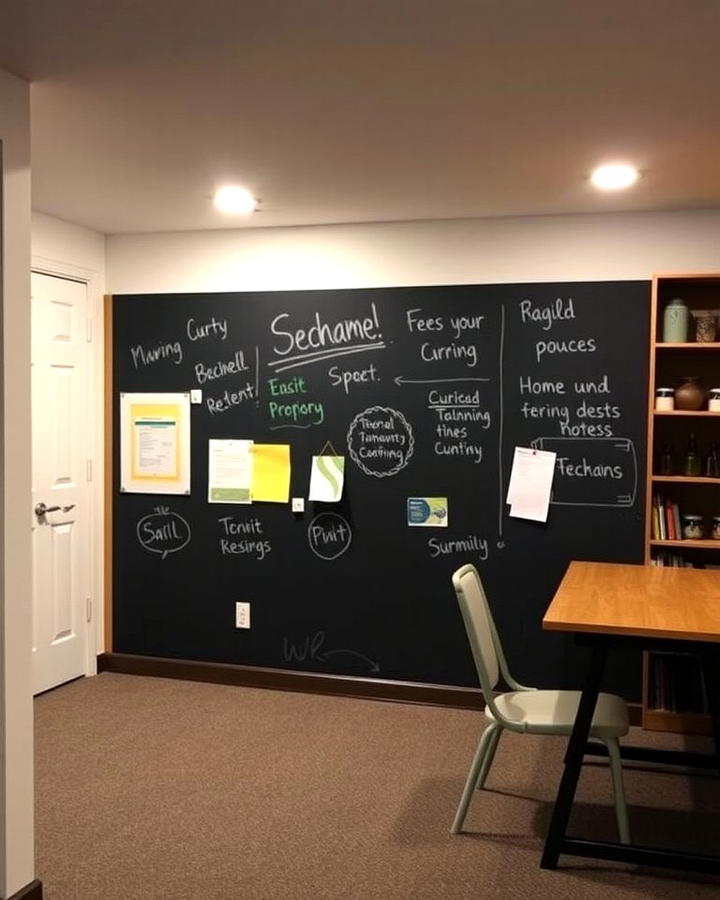 Chalkboard Walls for Functionality and Fun