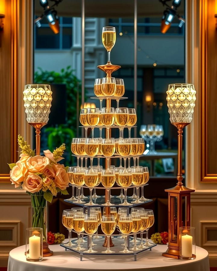 Champagne Tower Display