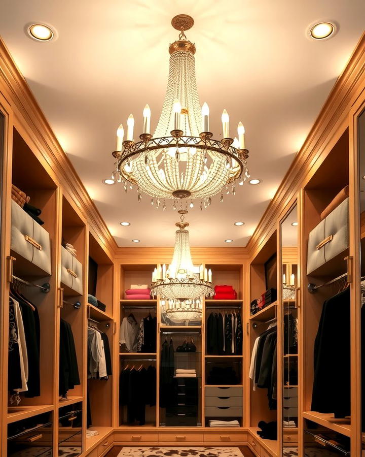 Chandeliers for Walk In Closets