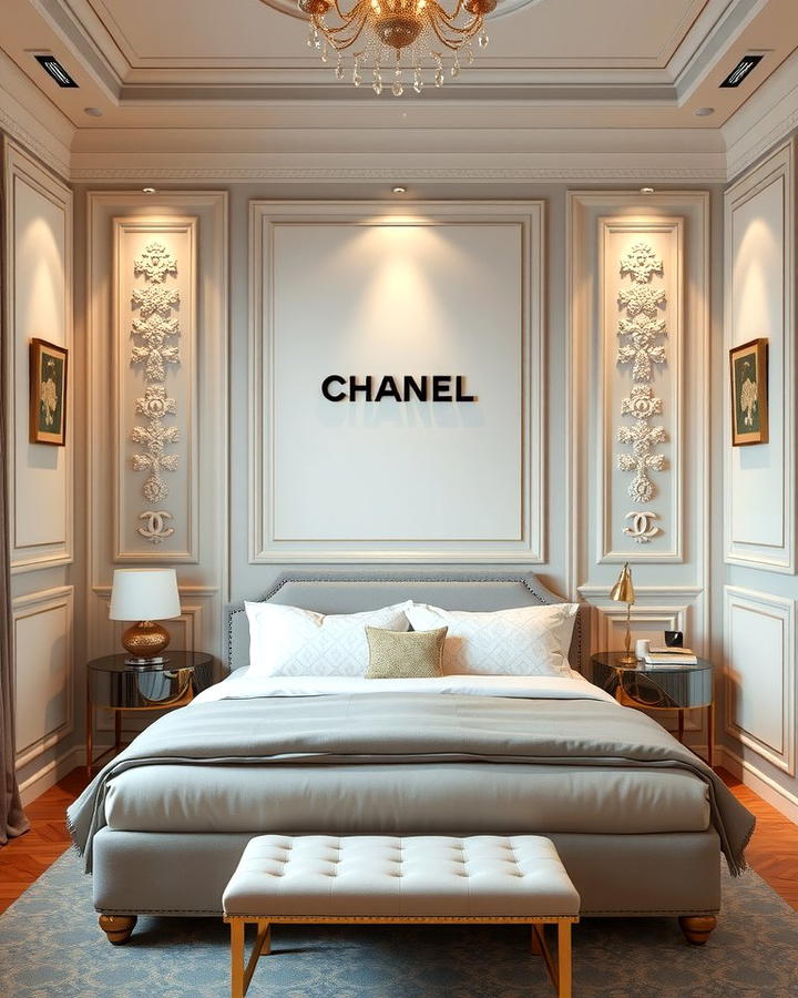 Chanel Inspired Wall Paneling