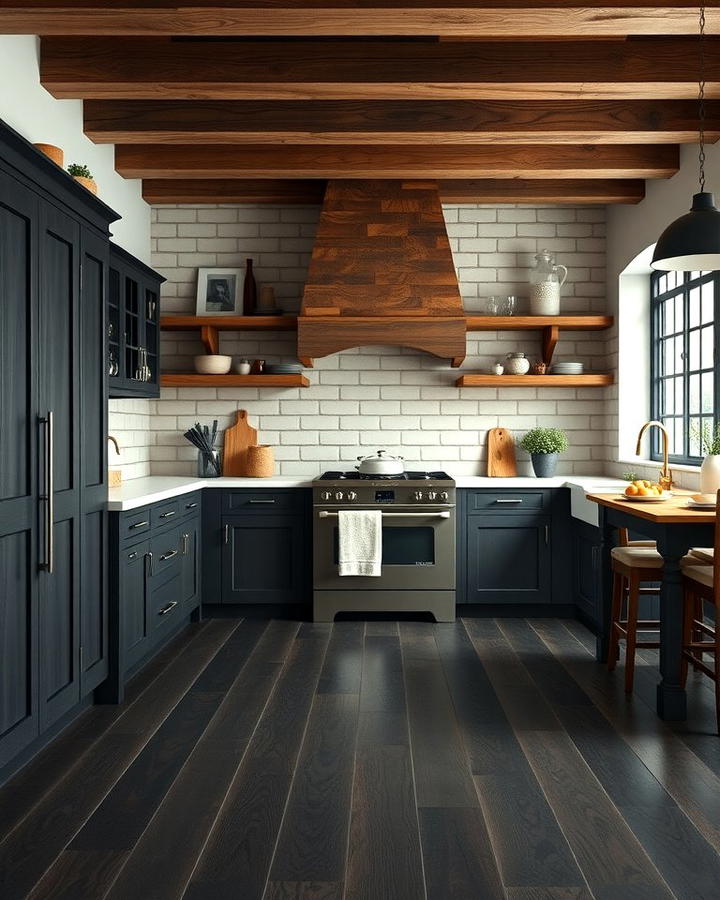 Charcoal Black Hardwood for a Rustic Appeal