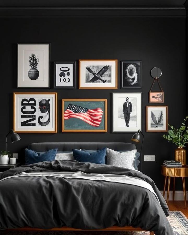 Charcoal and Art Display