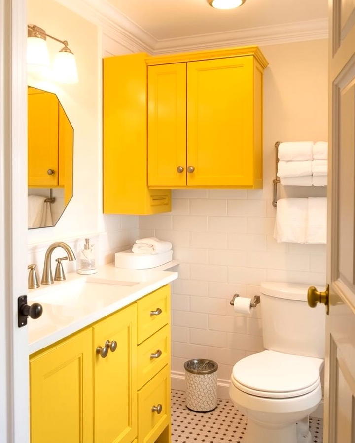 Cheerful Yellow Cabinets