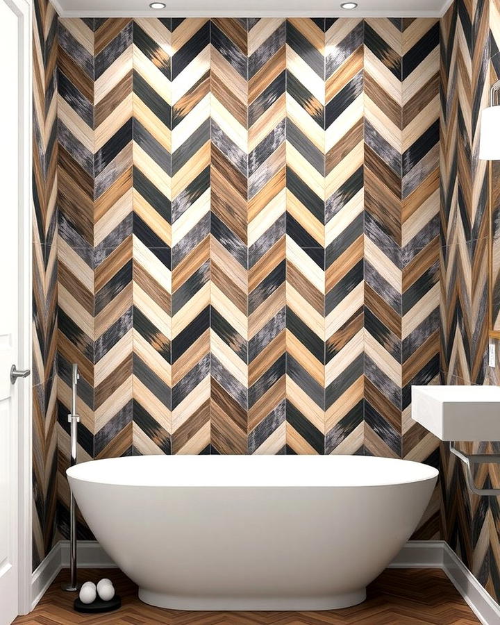 Chevron Pattern Panels for Geometric Flair