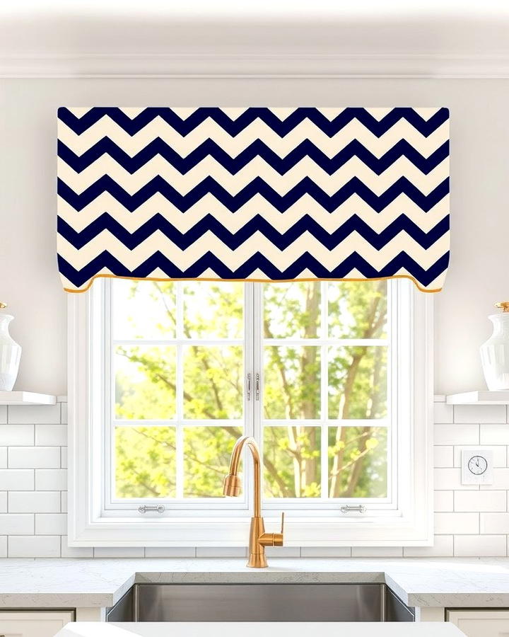 Chevron Pattern Valance