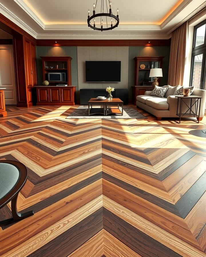 Chevron Wood Flooring