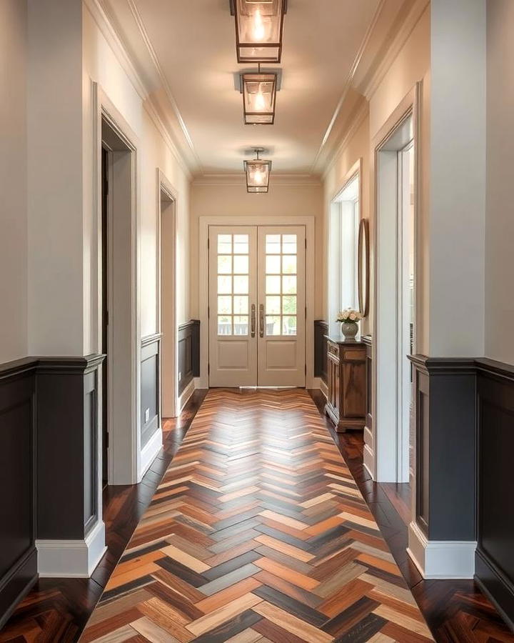 Chevron or Herringbone Transitions