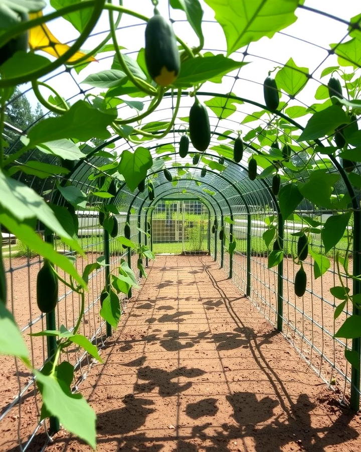 Chicken Wire Tunnel Trellis