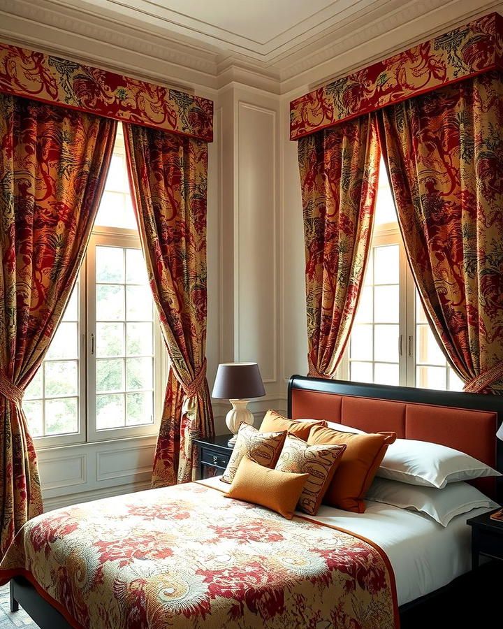 Chinoiserie Curtains for a Touch of Drama