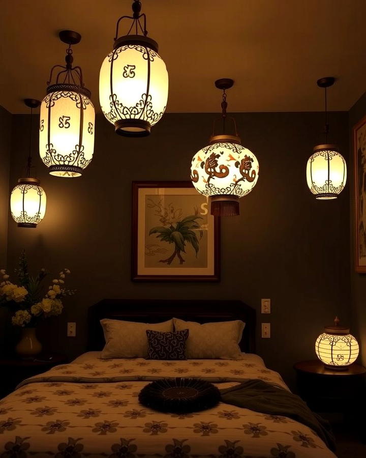 Chinoiserie Lanterns as Statement Lighting