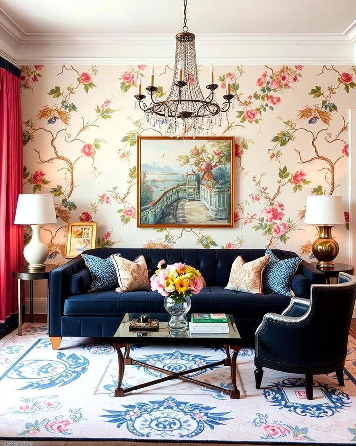 Chinoiserie Wallpaper as a Statement Piece