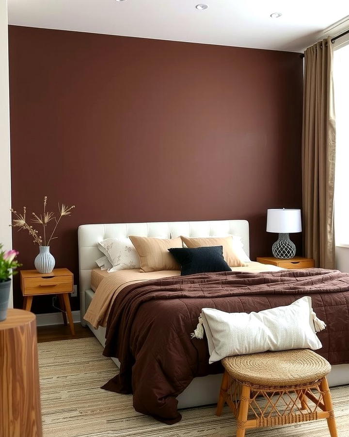 Chocolate Brown Accent Wall