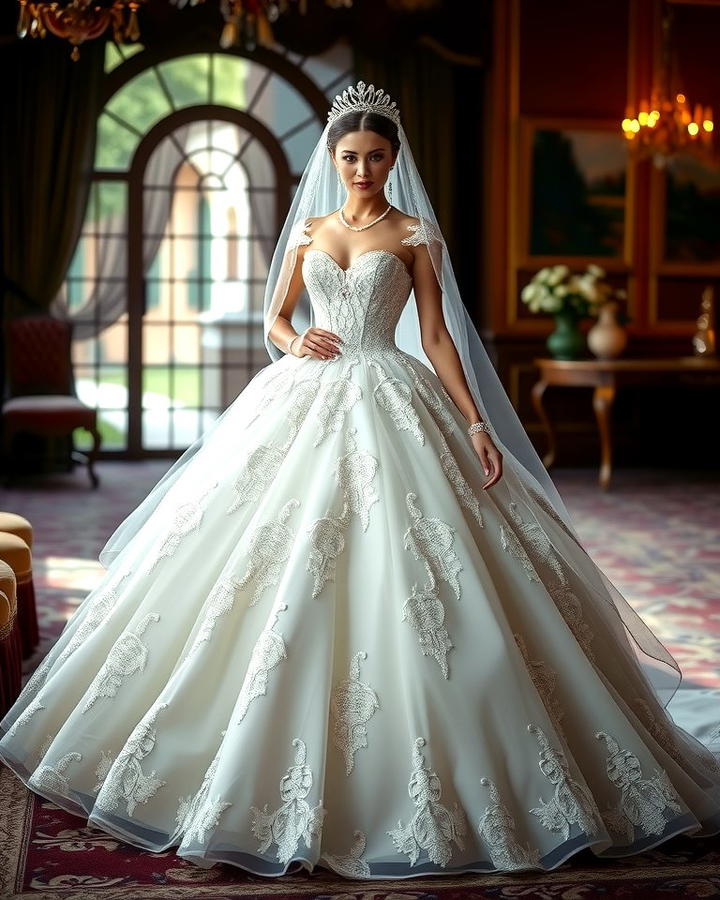 Cinderella Inspired Bridal Gown