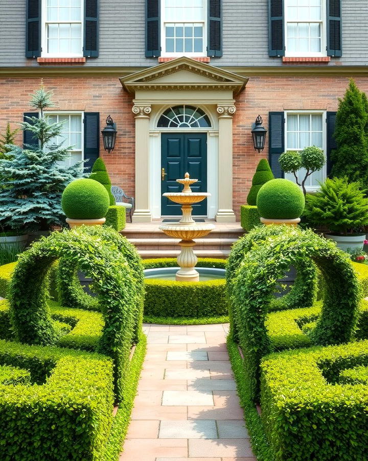 Circular Boxwood Arrangements