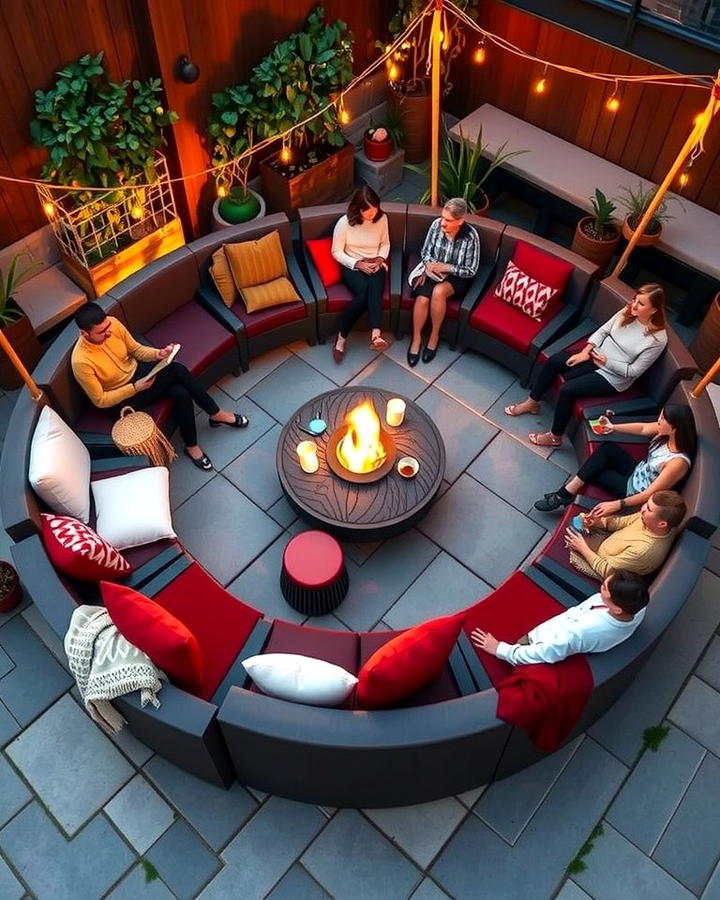 Circular Fire Pit Seating