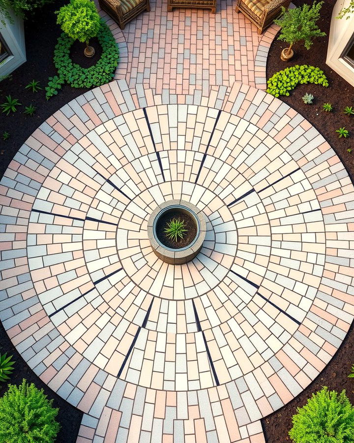 Circular Herringbone Layout