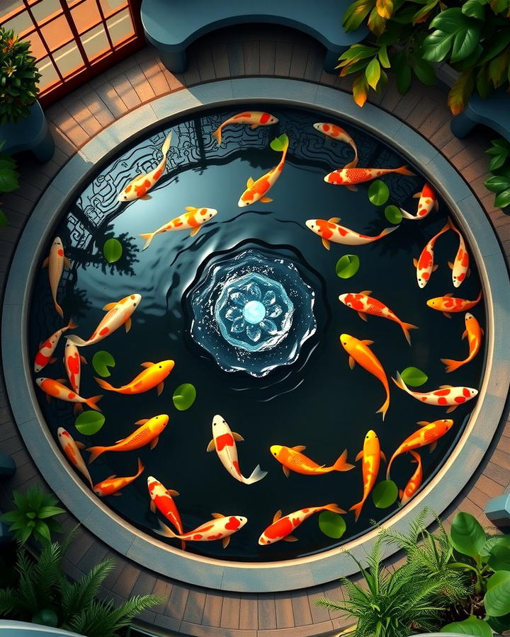 Circular Koi Ponds