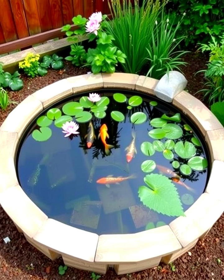 Circular Raised Garden Pond