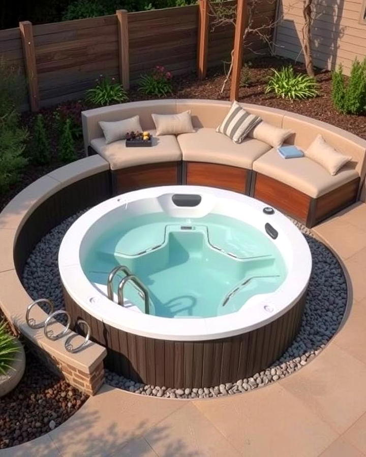 Circular Sunken Hot Tub