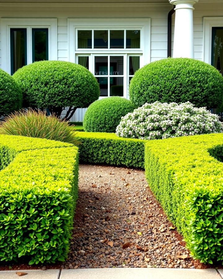 Classic Boxwood Hedge Borders