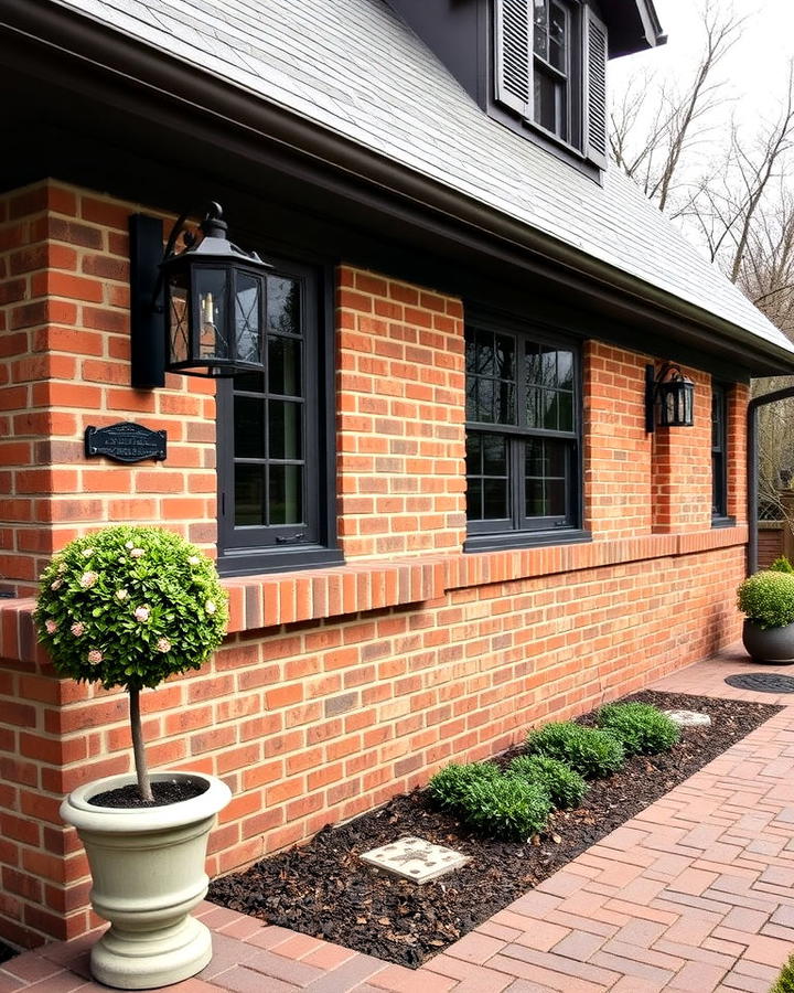 Classic Brick Exterior Wainscoting