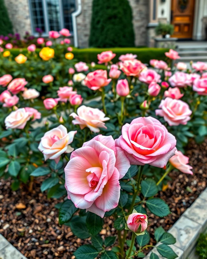 Classic Rose Bed with Texas Flair