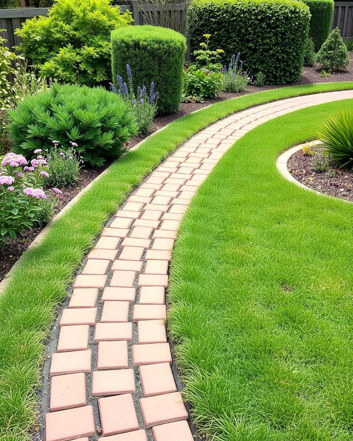 Classic Straight Brick Border