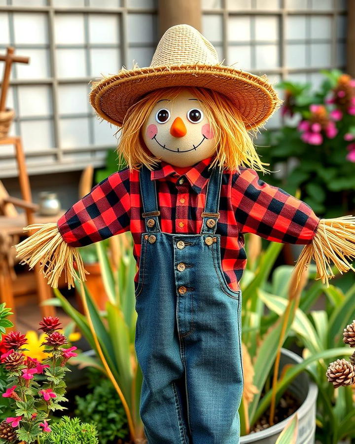 Classic Straw Scarecrow