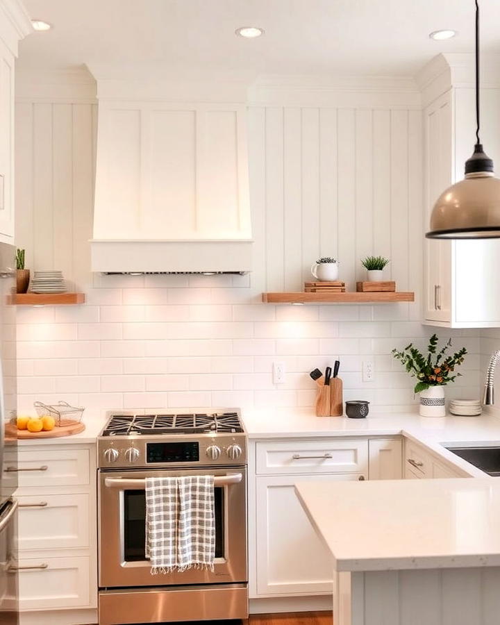 Classic White Beadboard Kitchen