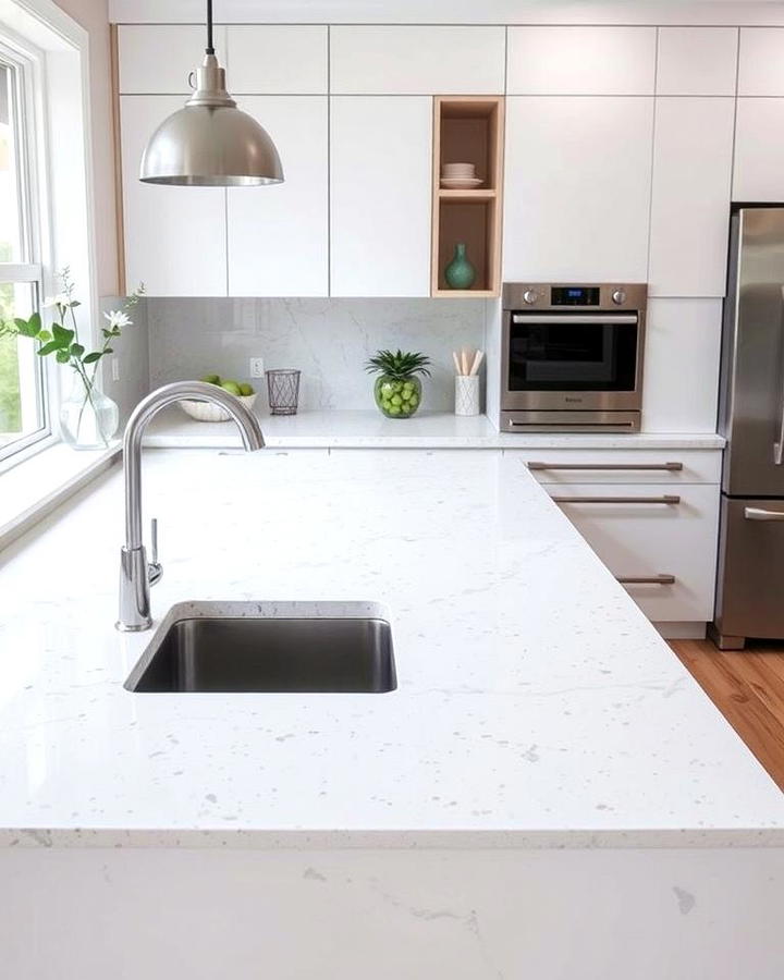 Classic White Terrazzo Countertops