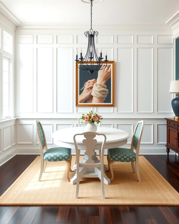 Classic White Wainscoting