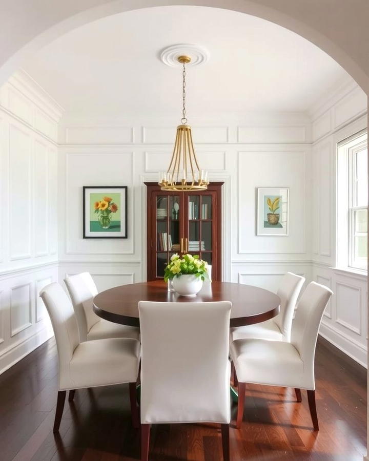 Classic White Wainscoting for a Timeless Look