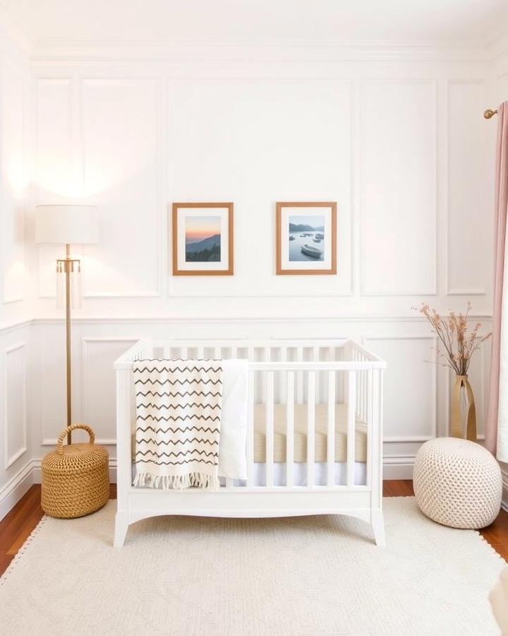 Classic White Wainscoting