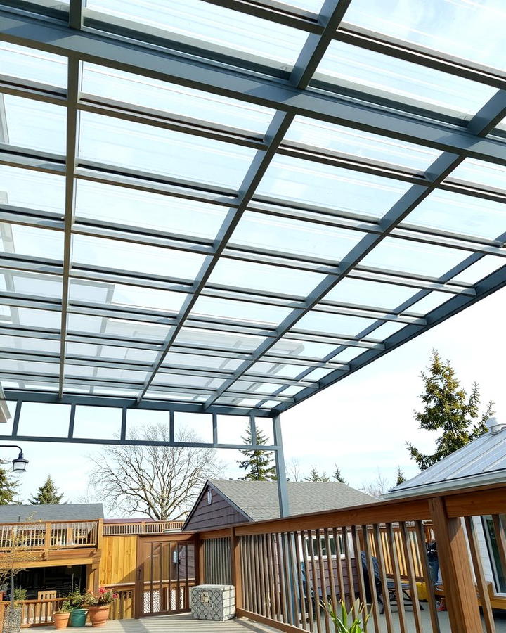 Clear Polycarbonate Roof for Budget Friendly Brightness