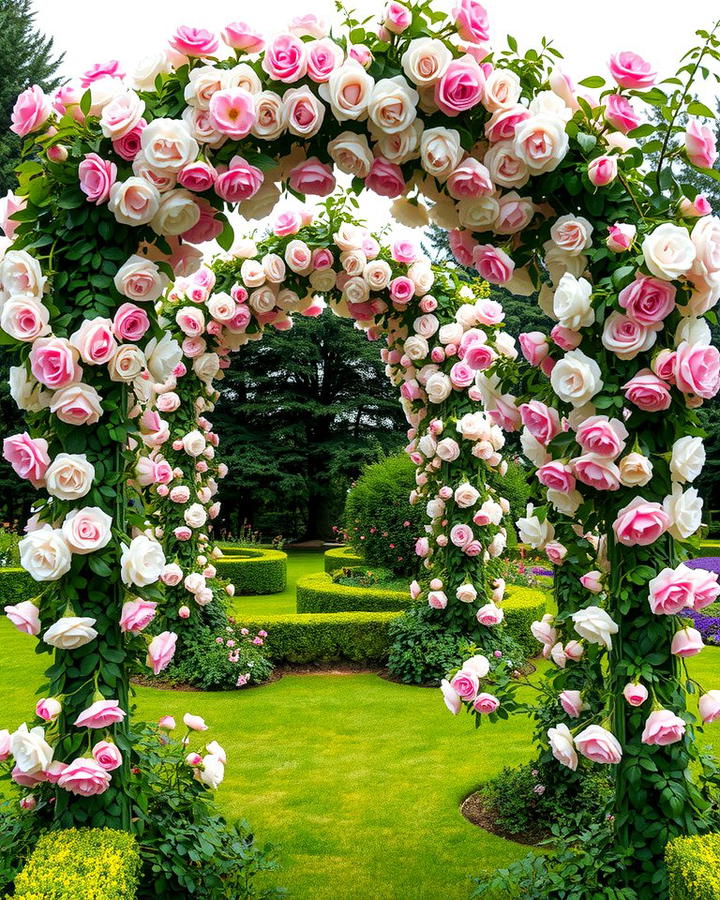 Climbing Roses on Arches