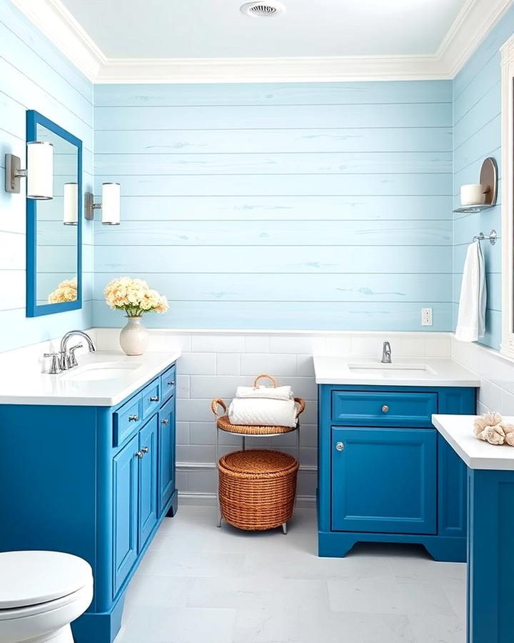 Coastal Blue Bathroom Vanity