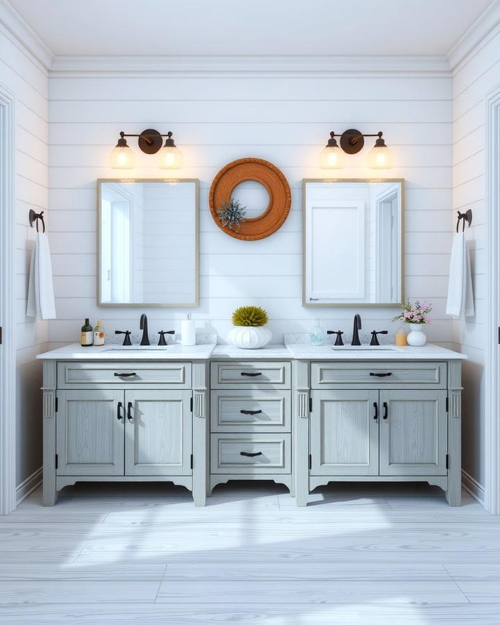 Coastal Inspired Double Vanity