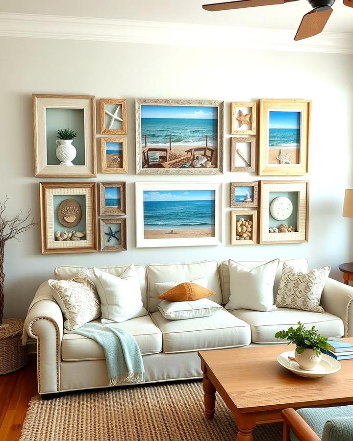 Coastal Inspired Gallery Wall